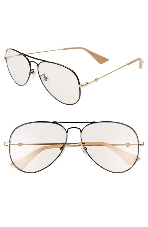 gucci 60mm aviator sunglasses|gucci unisex aviator sunglasses.